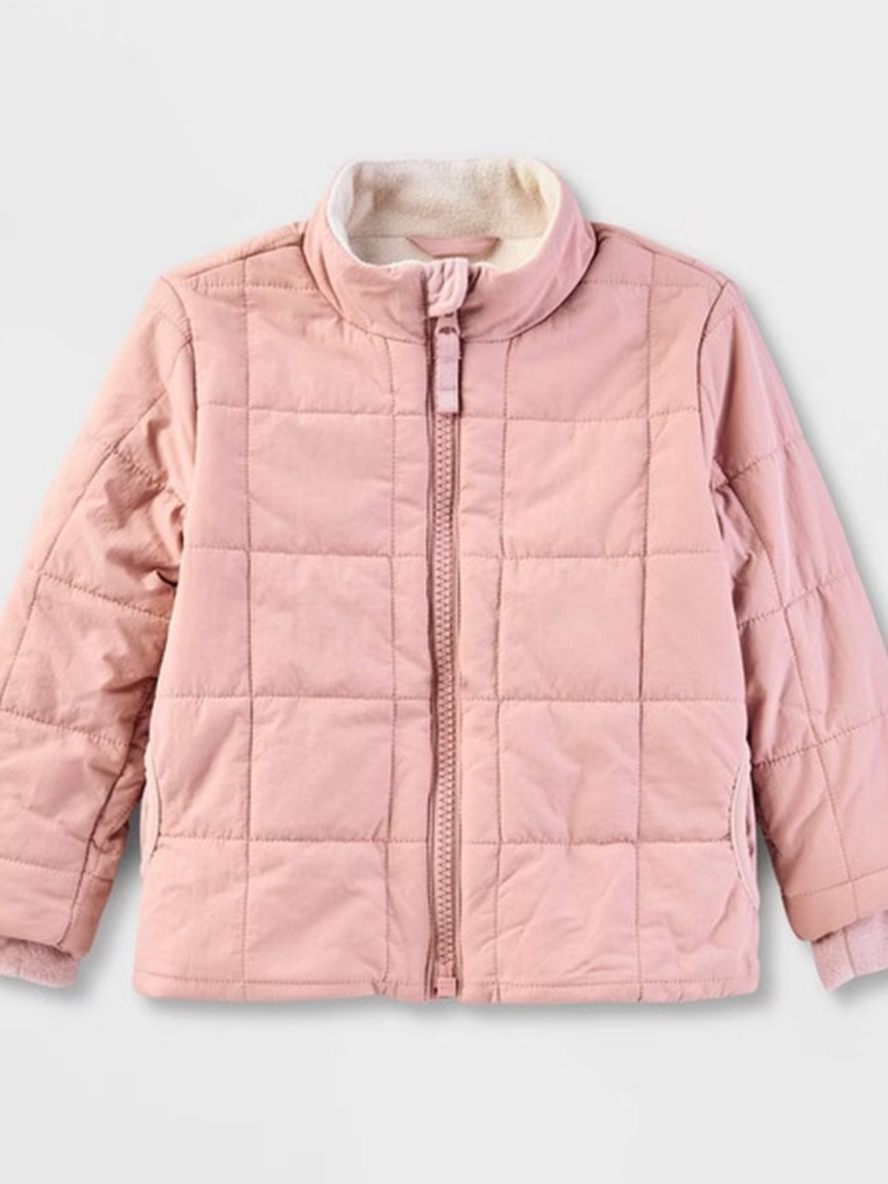Cat & Jack Toddler Quilted Puffer Jacket Pink 3T
